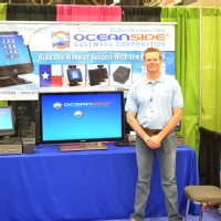 Jason at the TRA 2011 show with our Resolution Independent Software